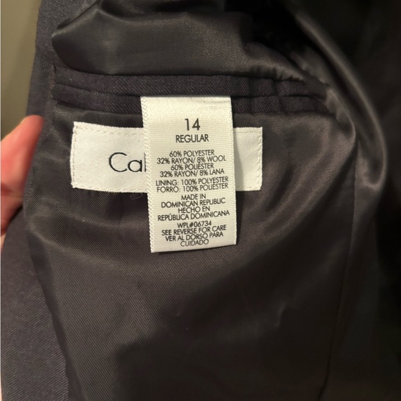 Calvin Klein grey suit blazer size 14 - Picture 4 of 5